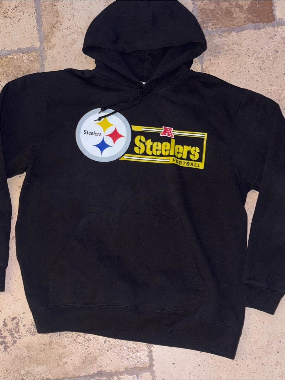 Pittsburgh Steelers NFL Apparel AFC Hoodie Sweatshirt SZ L
